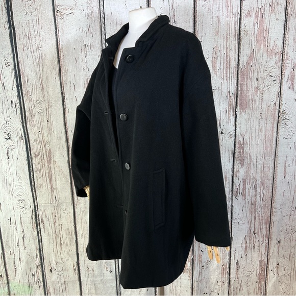 Vintage Donna Karan Essentials 100% Cashmere Oversized Coat Jacket SMALL EUC - Picture 4 of 11